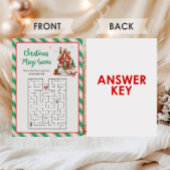 クリスマスパーティー迷路ゲーム シーズンカード