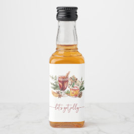 クリスマスパーティー酒ラベル リキュールボトルラベル