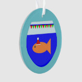 クリスマスパーティー金魚アクリルオーナメント オーナメント (正面)