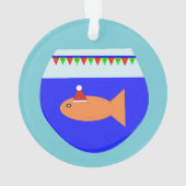 クリスマスパーティー金魚アクリルオーナメント オーナメント (裏面)