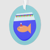 クリスマスパーティー金魚アクリルオーナメント オーナメント (正面)