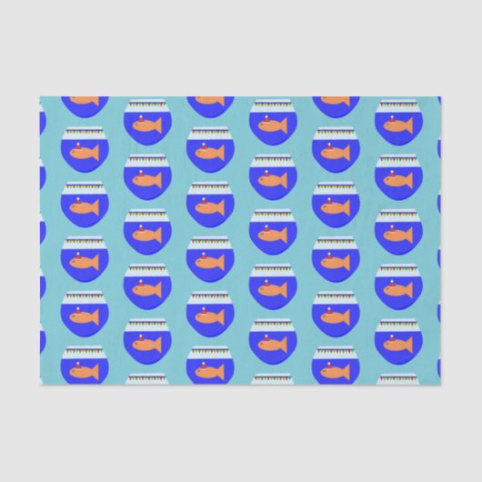 クリスマスパーティー金魚カスタムティッシュペーパー 薄葉紙 (正面)