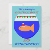 クリスマスパーティー金魚カスタム招待状 招待状 (正面)