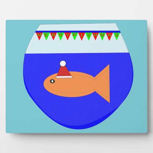 クリスマスパーティー金魚プラーク フォトプラーク (正面)
