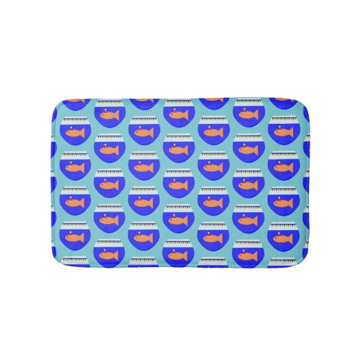 クリスマスパーティー金魚 バスマット (正面)