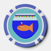 クリスマスパーティー金魚 ポーカーチップ (裏面)