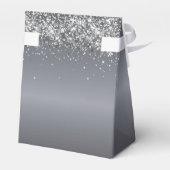 クリスマスパーティー銀グリッターきらめき フェイバーボックス (裏面サイド)