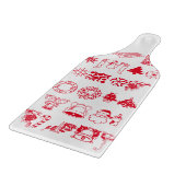 クリスマスパーティー雪だるまサンタクロースワークショップ カッティングボード (角)