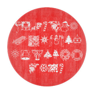 クリスマスパーティー雪だるまサンタクロースワークショップ カッティングボード