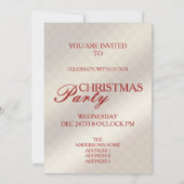 クリスマスパーティー1 -招待状カード 招待状 (裏面)