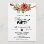 クリスマスパーティー ウィンターボタニカル 招待状 (正面)