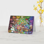 クリスマスパーティー カード (黄色い花)