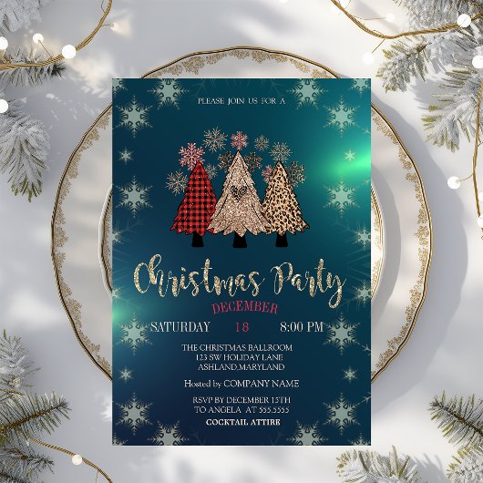 クリスマスパーティー クリスマスツリー みどりの企業パーティー 招待状