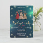 クリスマスパーティー クリスマスツリー みどりの企業パーティー 招待状 (スタンド正面)