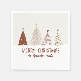 クリスマスパーティー クリスマスツリー ペーパー スタンダードカクテルナプキン