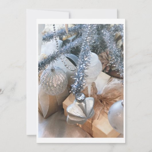 **クリスマスパーティー**クリスマスデコール招待状 招待状 (正面)