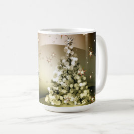 クリスマスパーティー ゴールデンツリー シャイニースパークル スターズ コーヒーマグカップ