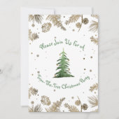 クリスマスパーティー ツリーを飾ろう 招待状 (正面)