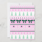 クリスマスパーティー デザイン リンデンとホリー 招待状 (裏面)