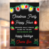 クリスマスパーティー ハッピーアワー プロモーション ウィンドウサイン (シート2)