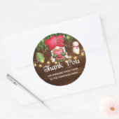 クリスマスパーティー パーソナライズされた ラウンドシール (封筒)