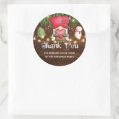 クリスマスパーティー パーソナライズされた ラウンドシール (バッグ)