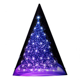 クリスマスパーティー ピンク ブルー ツリー 冬 ブラック ラスティック パーティーハット