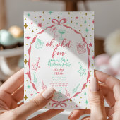 クリスマスパーティー | フェスティバルカクテルとオーナメント 招待状