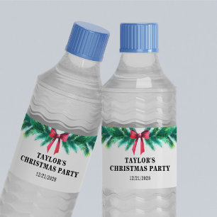 クリスマスパーティー ペットボトルラベル