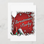 クリスマスパーティー/ホリデー招待状 招待状 (正面/裏面)