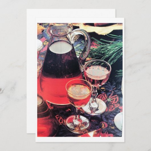 **クリスマスパーティー**家族と友人の招待状 招待状 (正面/裏面)