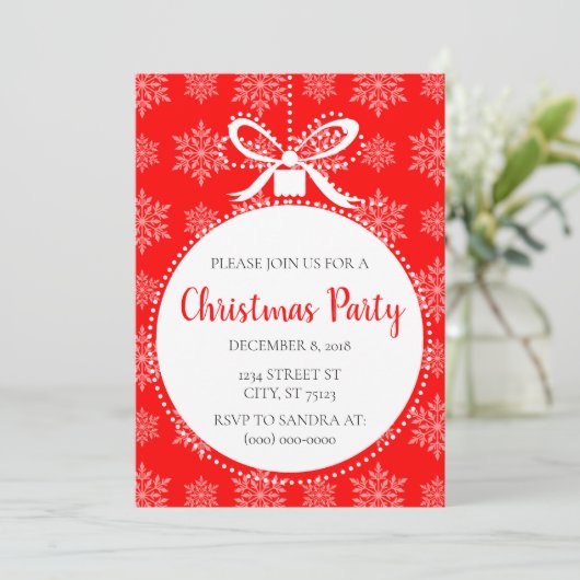 クリスマスパーティー 招待状 (スタンド正面)