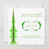 クリスマスパーティー 招待状 (裏面)