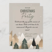 クリスマスパーティー 招待状 (正面/裏面)