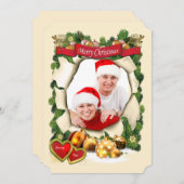 クリスマスパーティー 招待状 (正面/裏面)