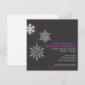 クリスマスパーティー 招待状 (正面/裏面)