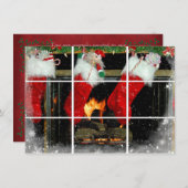 クリスマスパーティー 招待状 (正面/裏面)