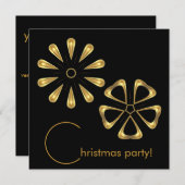 クリスマスパーティー 招待状 (正面/裏面)