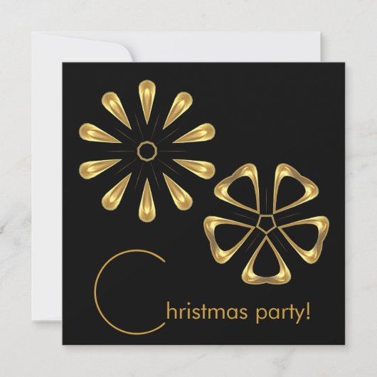 クリスマスパーティー 招待状 (正面)