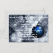 クリスマスパーティー 招待状 (正面/裏面)