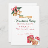 クリスマスパーティー 招待状 (正面/裏面)