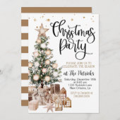 クリスマスパーティー 招待状 (正面/裏面)
