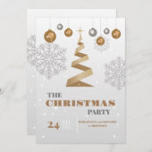 クリスマスパーティー 招待状 (正面/裏面)