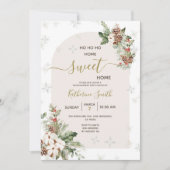 クリスマスパーティー 新築祝い ホームスイートホーム 招待状 (正面)