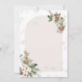 クリスマスパーティー 新築祝い ホームスイートホーム 招待状 (裏面)