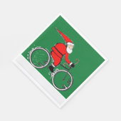 クリスマスパーティー 自転車 スタンダードランチョンナプキン (角)