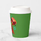 クリスマスパーティー（赤いクリスマスリボン） 紙コップ (左)