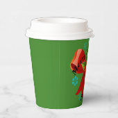 クリスマスパーティー（赤いクリスマスリボン） 紙コップ (右)