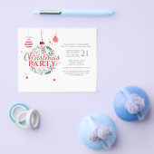 クリスマスパーティー 赤と緑の予算 チラシ (シングル)