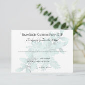クリスマスパーティーRSVPゲストカウントハイビスカス 招待状 (スタンド正面)